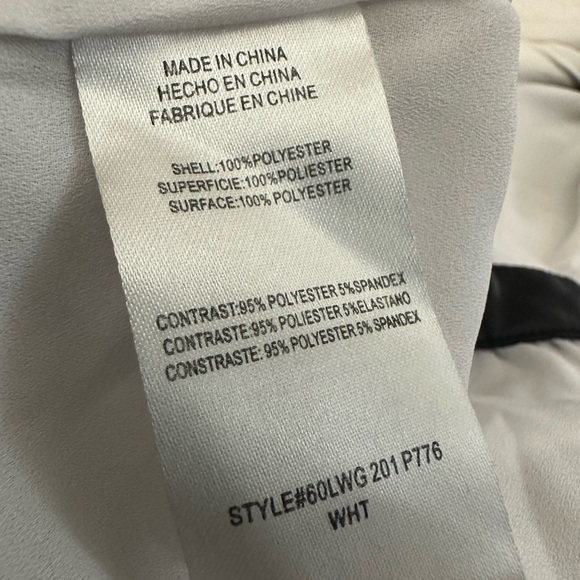 BEBE | Small Sleeveless Wrap Style Blouse with Keyhole Faux Leather Halter Neck - Picture 12 of 15